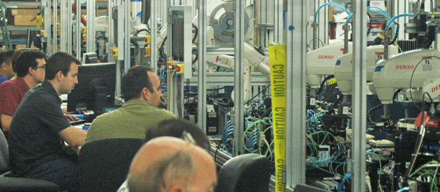 Modular Mobile Device Precision Assembly Line